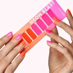 Catrice Neon Blast Láminas de Uñas Rosa-Coral