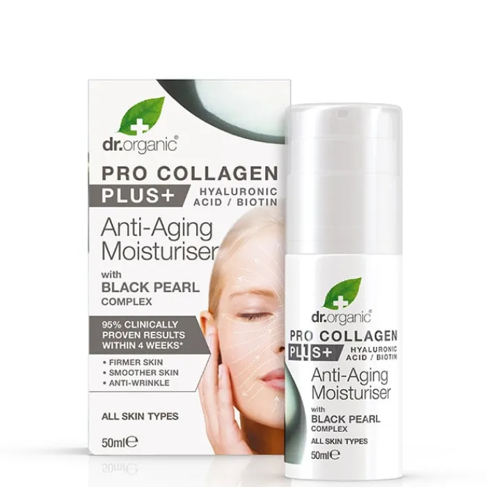 Dr. Organic Pro-Collagen Plus + Antiedad Perla Negra
