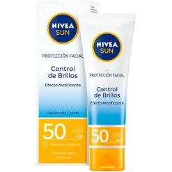 NIVEA Protección Facial Control Brillos SPF50