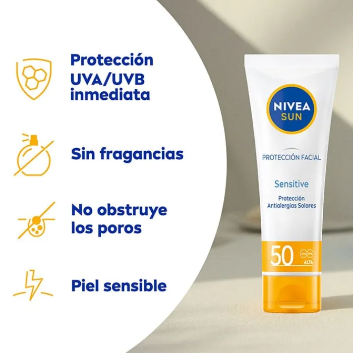 NIVEA Protección Facial Sensitive SPF50