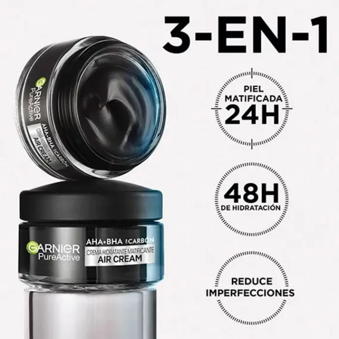 Hombre Garnier Pure Active Crema Hidratante Matificante