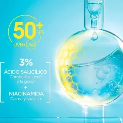 Hombre Garnier Pure Active Fluido Anti-Imperfecciones SPF50+