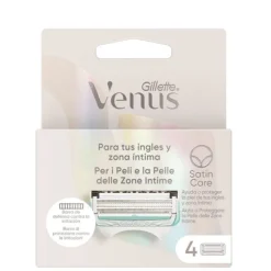 Gillette Venus SATIN CARE ‌Ingles y Zona Íntima Recambios