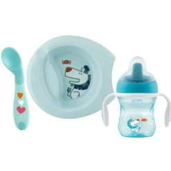 Chicco Set de Comida Azul 6 Meses+