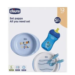 Chicco Set de Comida Azul 12 Meses+