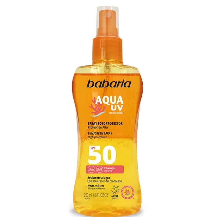 Babaria Spray Fotoprotector SPF50 Aqua UV