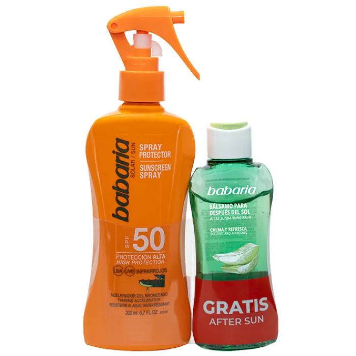 Babaria Spray Protector Aloe Vera SPF50