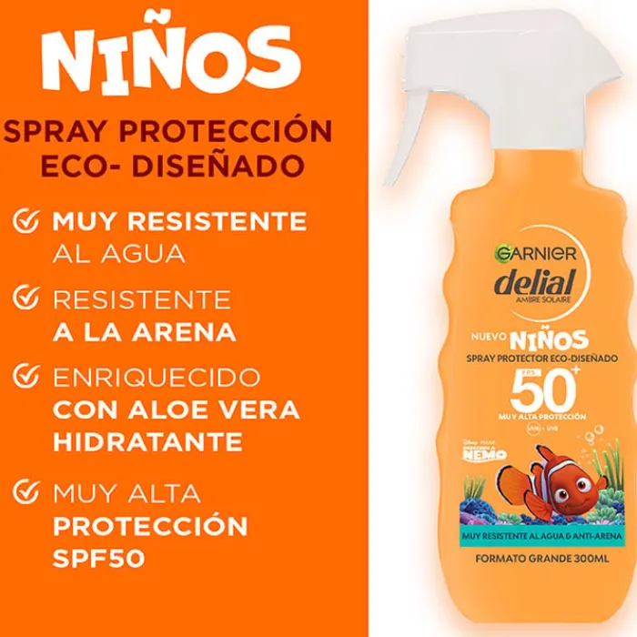 Niños Delial Spray Protector Niños Nemo SPF50+