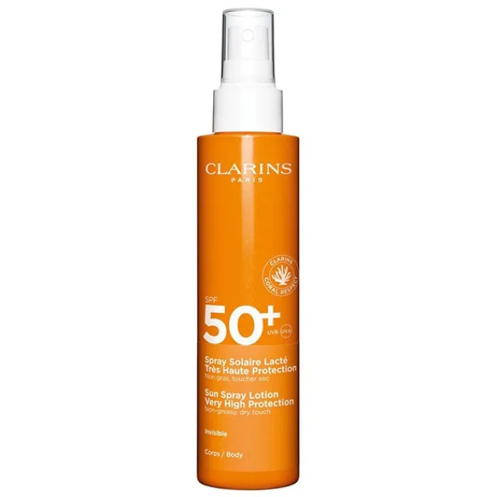 CLARINS Spray Solar Lácteo Muy Alta Protección SPF50+