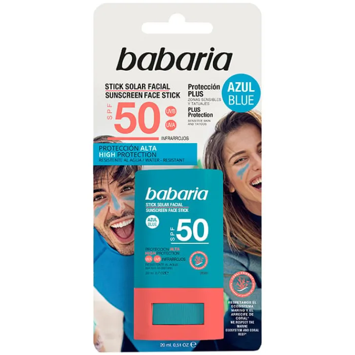 Babaria Stick Solar Facial SPF50 Azul