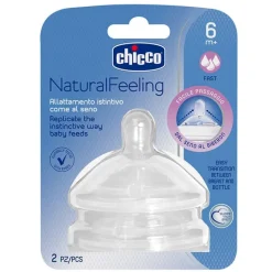 Chicco Tetina NaturalFeeling Flujo Rápido 6 Meses+
