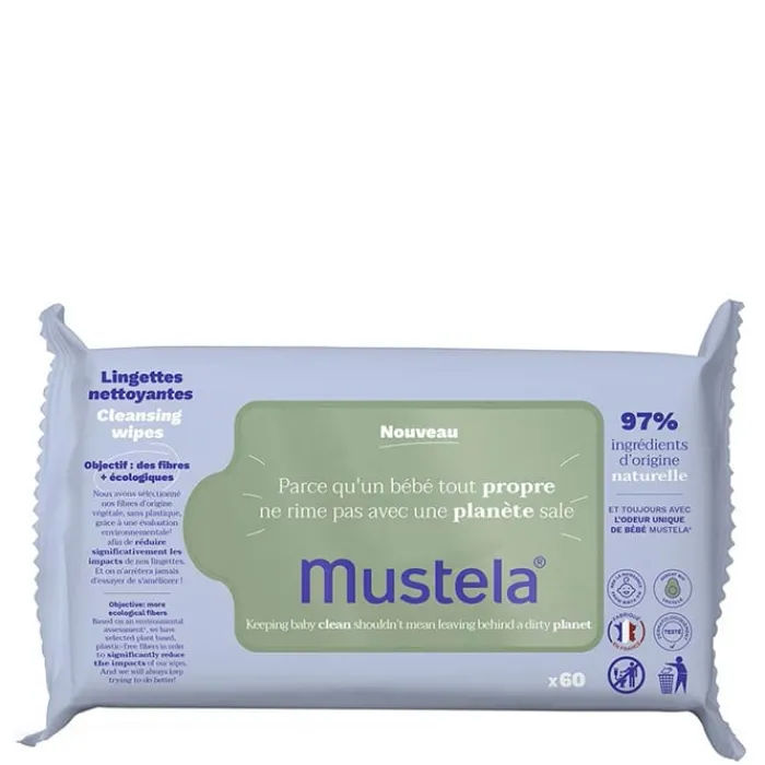 Niños Mustela Toallitas Limpiadoras con Aguacate Bio