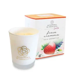 Aromas de Andalucía Vela Aromática Fresa Cremosa
