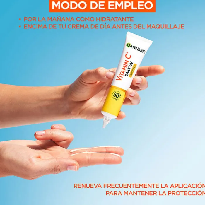 Hombre Garnier Vitamina C Fluido Antimanchas Anti-UV Invisible SPF50+