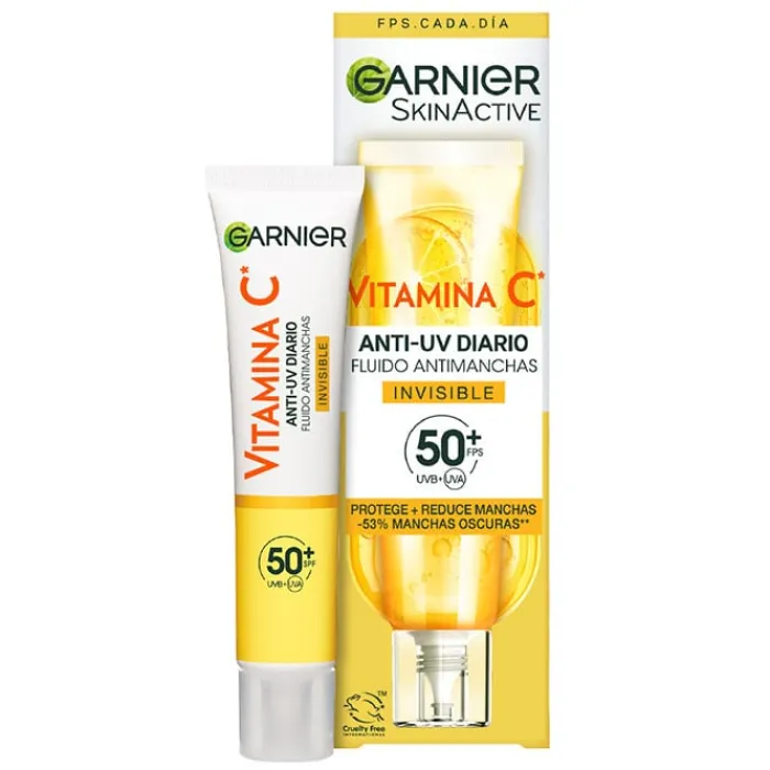 Hombre Garnier Vitamina C Fluido Antimanchas Anti-UV Invisible SPF50+