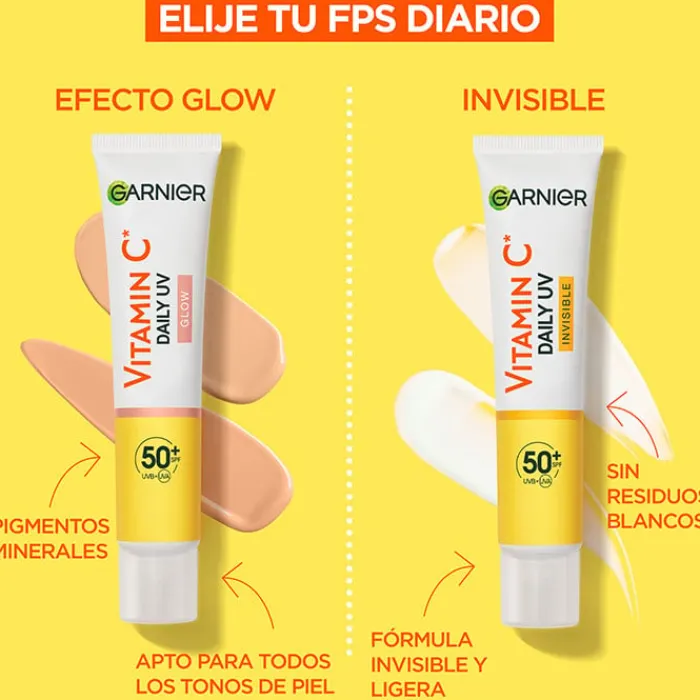 Hombre Garnier Vitamina C Fluido Antimanchas Anti-UV Glow SPF50+