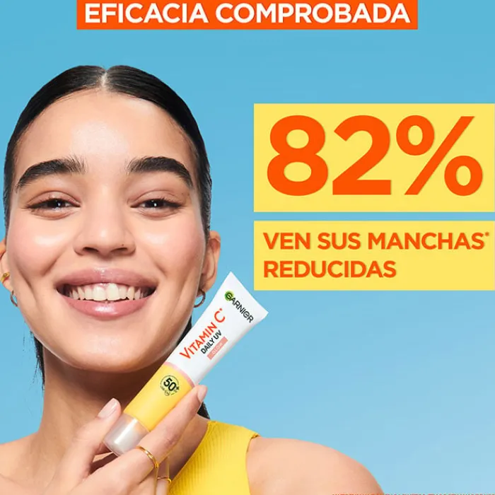 Hombre Garnier Vitamina C Fluido Antimanchas Anti-UV Glow SPF50+
